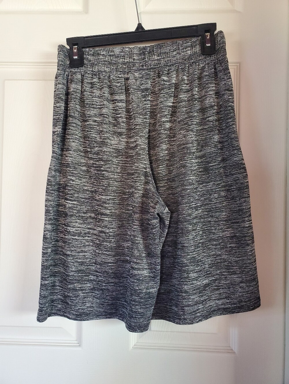 Vintage Basketball Shorts Size Medium Gray w/Black Comfort Fit Sporty Pull-on - Picture 6 of 11